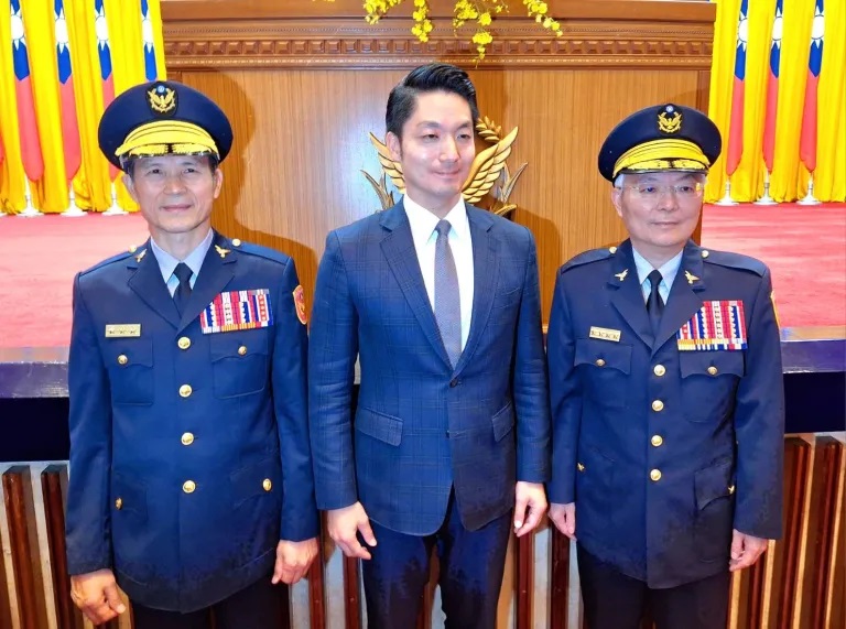 蔣萬安主持台北市警察局 新舊任局長交接典禮