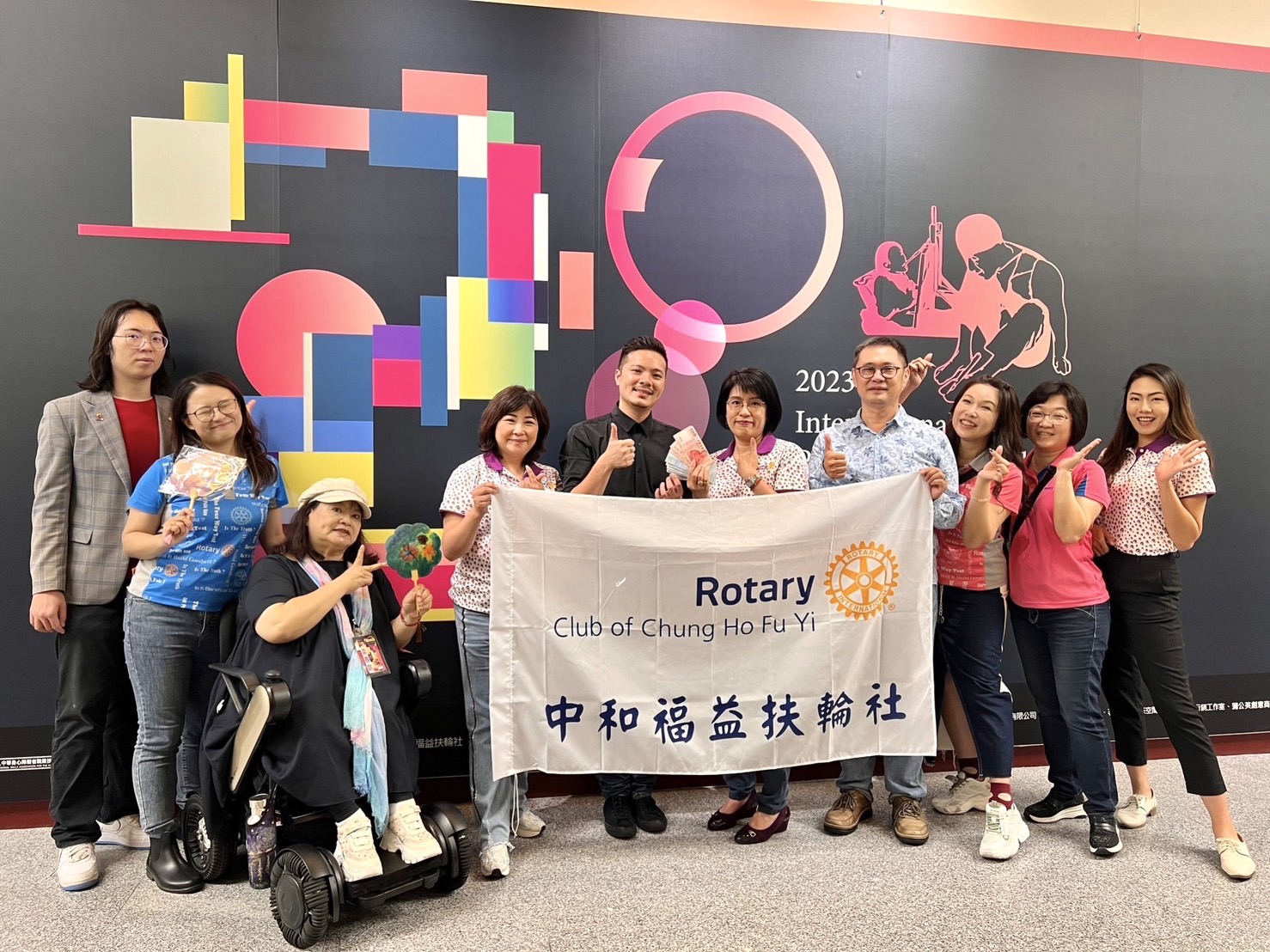 中和福益扶輪社力挺國際身心障礙者藝術創作聯展