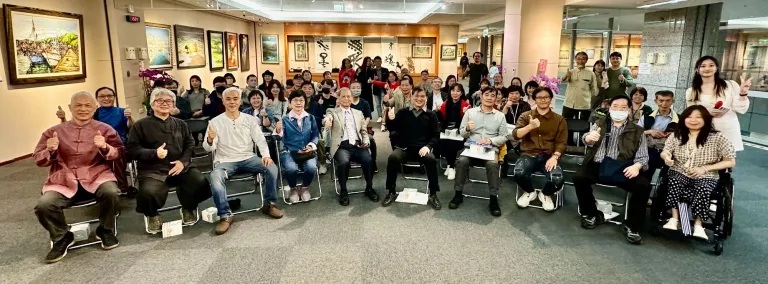 北海岸藝術協會 獲台灣圖書館「雙和藝廊」邀請 顧問陳逢顯 林文昌 江清淵 林得樂會長等24人一同展出