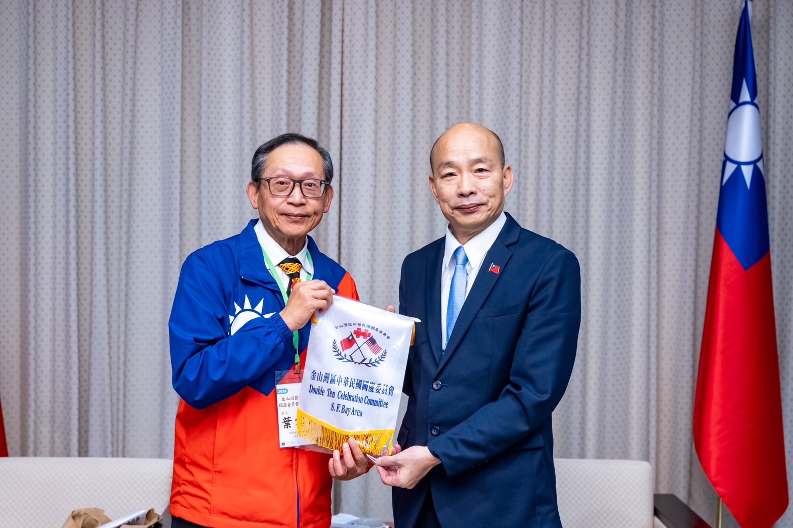 立法院韓國瑜院長接見「金山灣區中華民國國慶委員會回國訪問團」一行