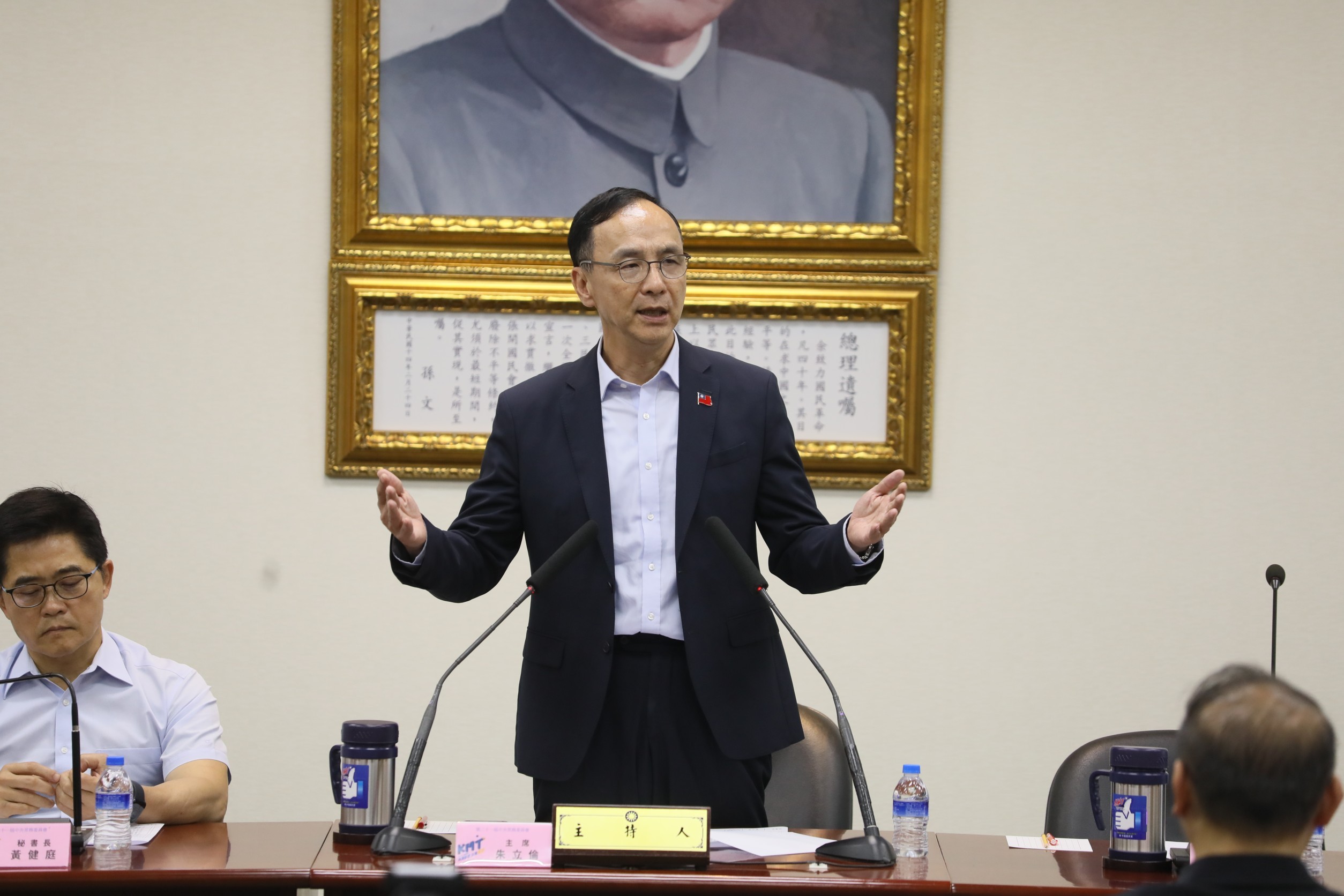 朱主席：民眾不樂見執政者發動對抗與鬥爭  呼籲愛基隆共同護國樑
