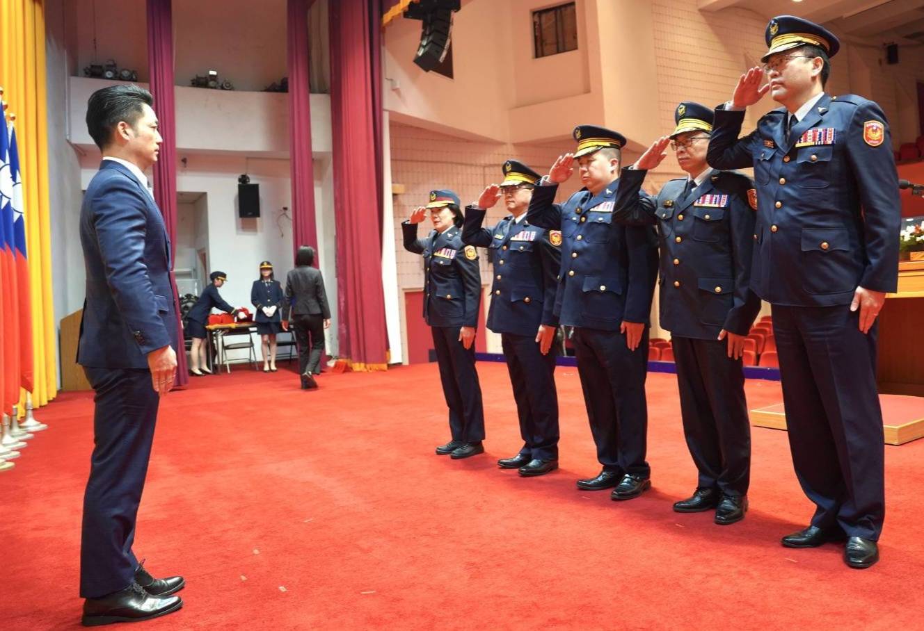 臺北市政府警察局卸、新任分局長、大隊長聯合布達交接典禮