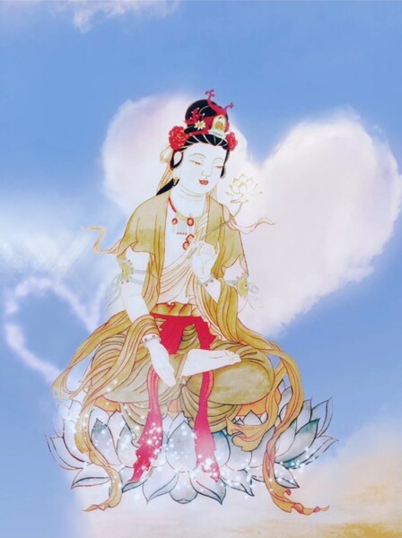 大悲心起 素人畫家張美芳（Joanna)大愛分享「觀世音菩薩現千葉金蓮相」